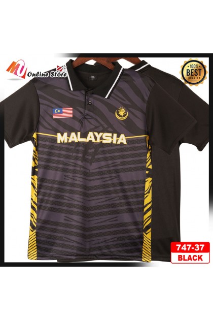 MU JERSEY MALAYSIA BERKOLAR LENGAN PENDEK DEWASA / SHORT SLEEVES COLLAR JERSEY / JERSEY LENGAN PENDEK / COLLAR JERSEY