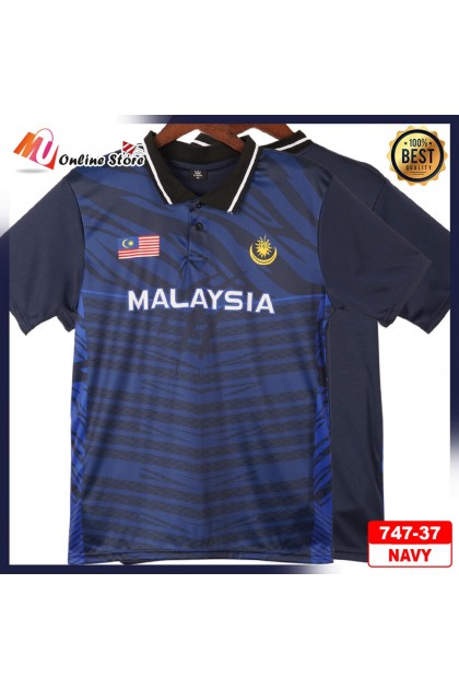 MU JERSEY MALAYSIA BERKOLAR LENGAN PENDEK DEWASA / SHORT SLEEVES COLLAR JERSEY / JERSEY LENGAN PENDEK / COLLAR JERSEY