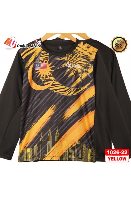 MU JERSEY MALAYSIA KANAK KANAK LENGAN PANJANG / KIDS JERSEY / BAJU JERSEY BUDAK / UNISEX KIDS LONG SLEEVE JERSEY