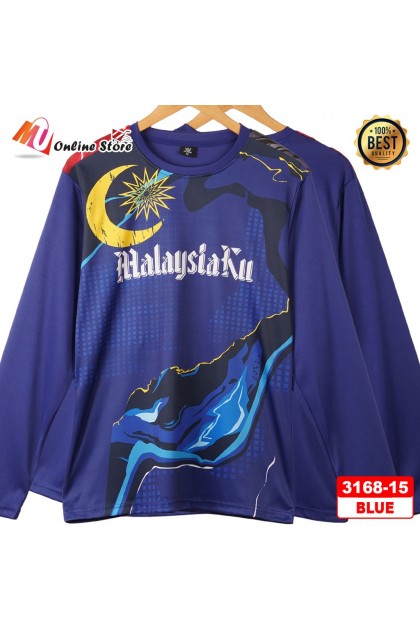 MU JERSEY MALAYSIA DEWASA LENGAN PANJANG / LONG SLEEVES JERSEY / TSHIRT JERSEY LENGAN PANJANG / JERSEY MALAYSIA UNISEX