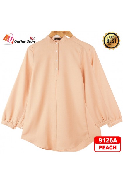 MU KEMEJA FESYEN WANITA LENGAN PANJANG / WOMEN SHIRTS / KEMEJA LABUH DEWASA/ BAJU MUSLIMAH / KEMEJA 9126A & 9126B