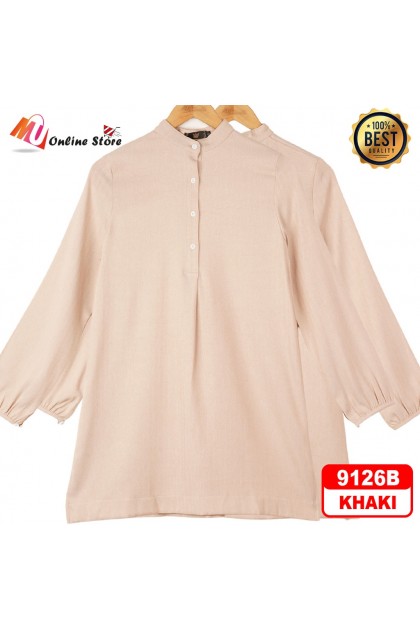 MU KEMEJA FESYEN WANITA LENGAN PANJANG / WOMEN SHIRTS / KEMEJA LABUH DEWASA/ BAJU MUSLIMAH / KEMEJA 9126A & 9126B