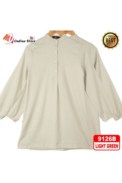 MU KEMEJA FESYEN WANITA LENGAN PANJANG / WOMEN SHIRTS / KEMEJA LABUH DEWASA/ BAJU MUSLIMAH / KEMEJA 9126A & 9126B