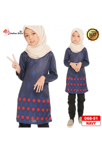 MU JERSEY MUSLIMAH DEWASA DAN KANAK KANAK / MUSLIMAH TSHIRT/ JERSI MUSLIMAH BERCORAK / TSHIRT SUKAN LENGAN PANJANG