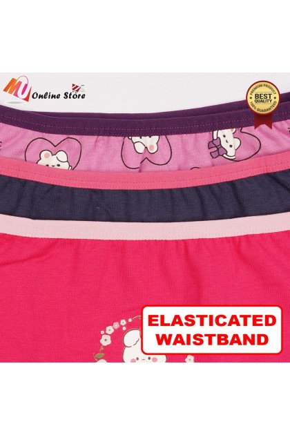 MU SELUAR DALAM KANAK KANAK PEREMPUAN 2IN1 / GIRL PANTIES / PAKAIAN DALAM / SELUAR DALAM 2IN1 / GIRLS UNDERWEAR 8827