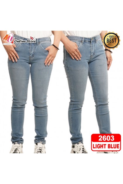 MU SELUAR JEANS WANITA DEWASA / WOMEN JEANS SLIM FIT / SELUAR JEANS / SELUAR SLIM FIT/ SELUAR JEANS WANITA 2602 & 2603