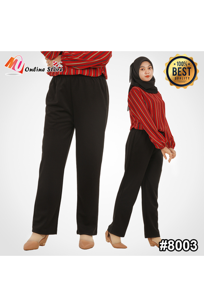 MU SELUAR FESYEN WANITA / SELUAR SLEK FESYEN / SELUAR PANJANG LADIES / SELUAR PANJANG CASUAL / LADIES LONG PANTS #8003